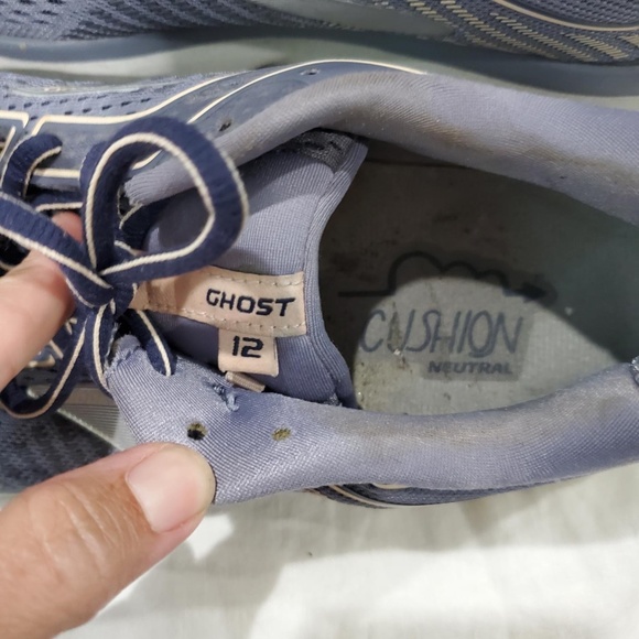Brooks Ghost 12 Grey Women's Running Shoes - Size 7.5 - Picture 6 of 7